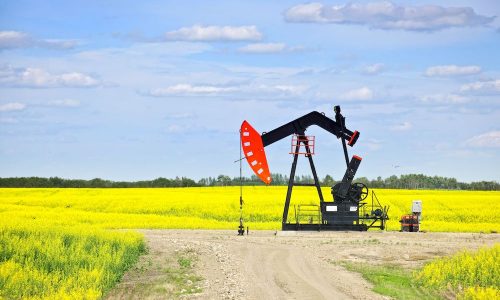 8338263_m small Oil pumpjack unit in Saskatchewan, Canada